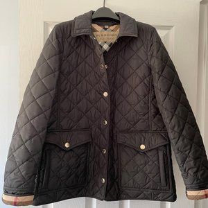 Burberry Diamond Quilted Jacket Black